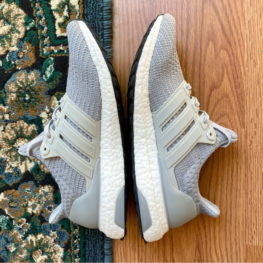ADIDAS GRAY WHITE DNA ULTRABOOST SNEAKERS SHOES - Picture 3 of 9